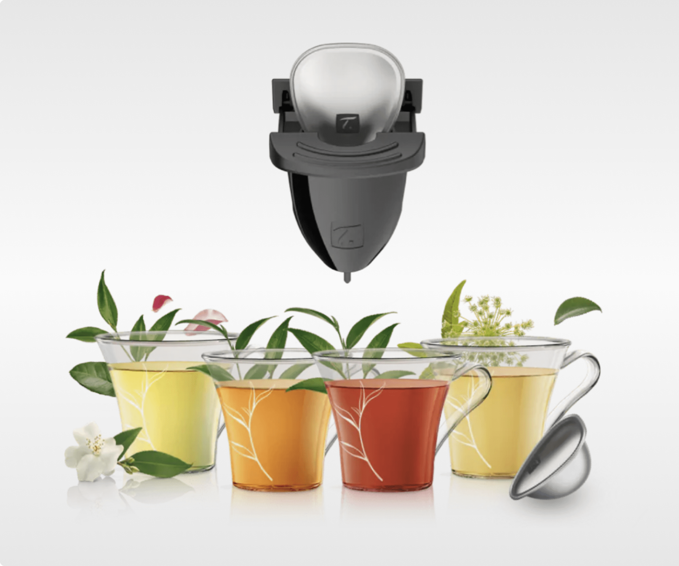 SPECIAL.T Infuser with cups, capsules and leaves
